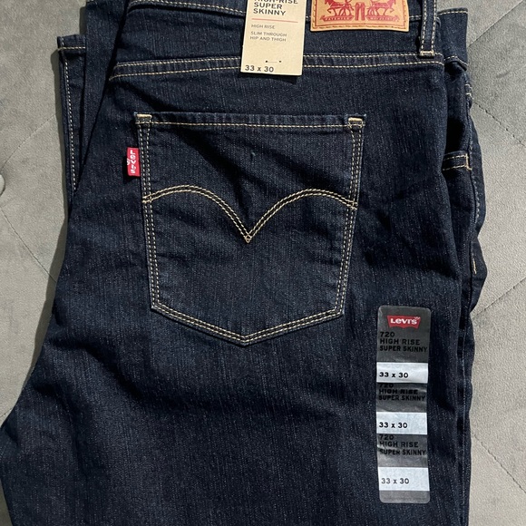 Levi's Men's Indigo Straight Jeans - Picture 2 of 2